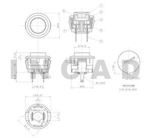 Sanwa SDM-20 Push Button | Pincade Buttons