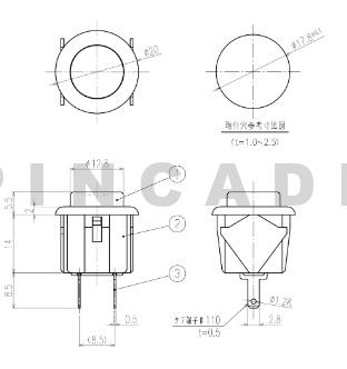 Sanwa SDM-18 Push Button - Image 2