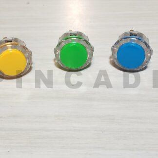 Sanwa OBSF-24 clear rim buttons