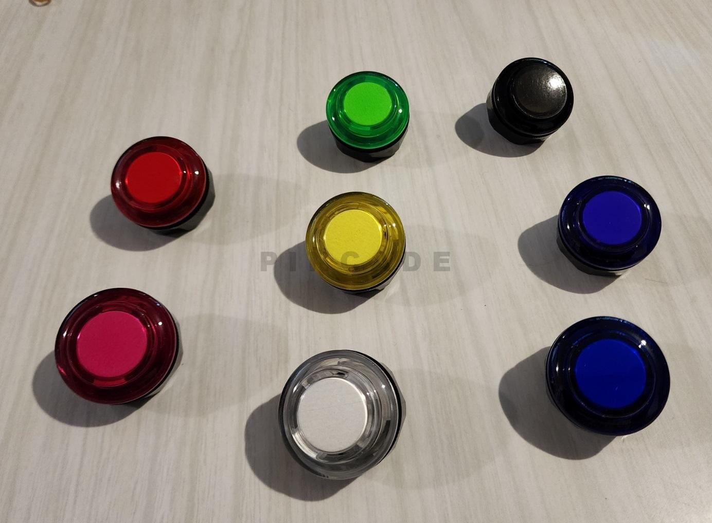 Seimitsu Alutimo 30mm translucent screw-in buttons