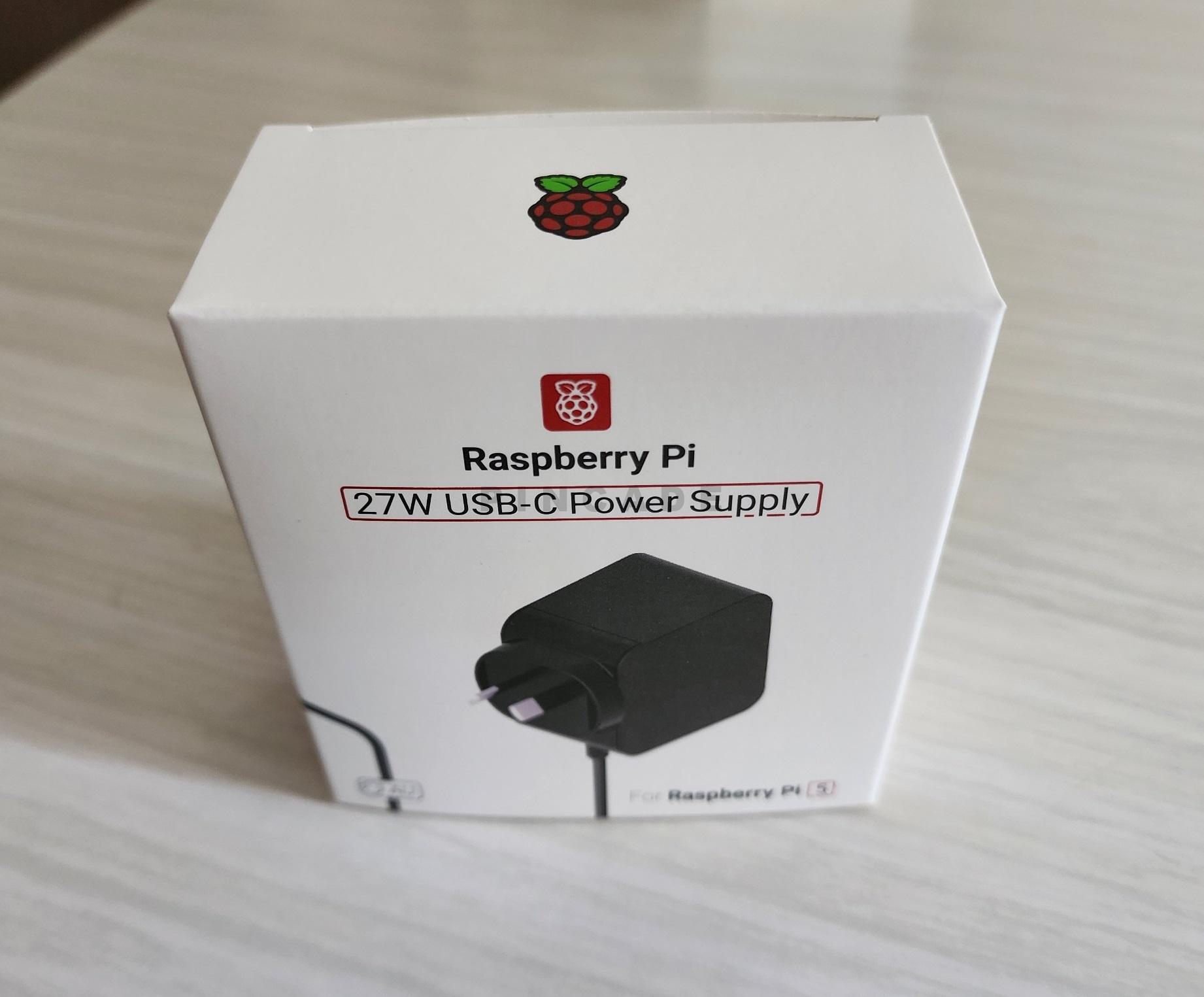 Raspberry Pi 5 Official AU Black Power Supply USB-C PD 5.1V 27W | BIG W