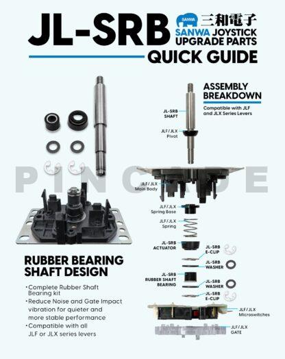 Sanwa JL-SRB shaft with rubber bearing - Image 2